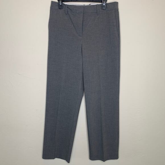 NWOT Gray Trousers Sz 8 Stretch Flat Front Rachel Zoe - Picture 2 of 6